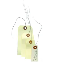 agipa Gepäckanhänger, 120 x 57 mm, neutral, mit Draht