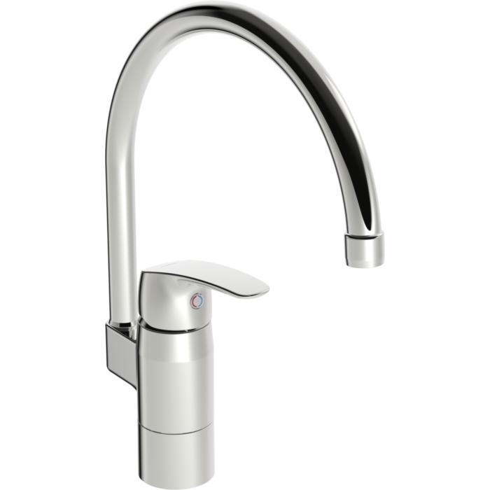 Hansa HANSAPINTO Küchenarmatur 45302203 Niederdruck, bluetoothfähig, schwenkbar, Ausladung 178mm, chrom