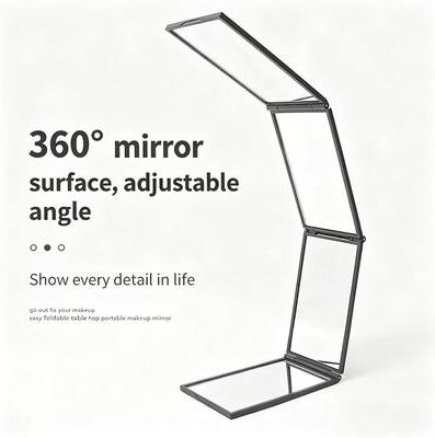 Fusion Finds Makeup Mirror Foldable Multi Angle Portable Vanity Mirror For Makeup Hair Styling & Travel Makeup Mirror Foldable Multi Angle Portable Vanity Mirror For Makeup Hair Styling & Travel