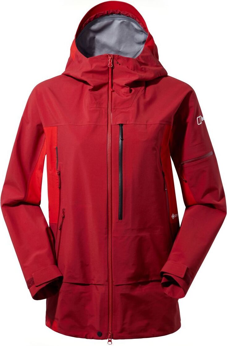 Mtn Arete Descend Gtx Jacket, Damen Hardshelljacke, 12 (38), RED DAHLIA/GOJI BERRY, Berghaus