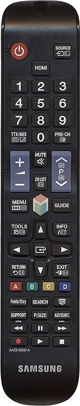 Samsung TM1250 Draadloze Afstandsbediening voor TV, Zwart