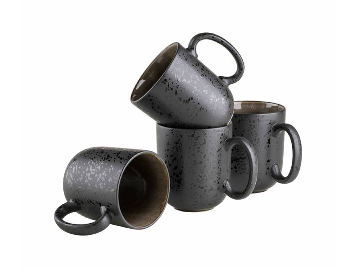 Mäser Niara Kaffeebecher-Set 4-teilig dunkel Grau