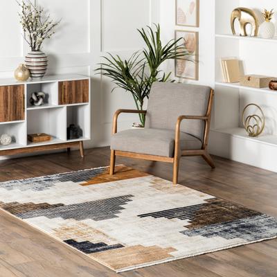 Nuloom Vickie Abstract Fringe Area Rug