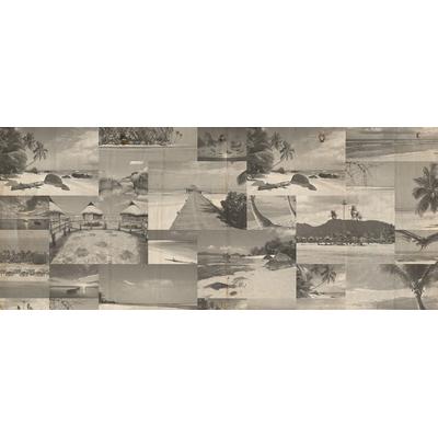 Fototapete ARCHITECTS PAPER "Dreambeach Old", beige (beige, grau), B:6m L:2,5m, Vlies, Tapeten, Vlies, Wand, Schräge