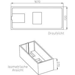 Neuesbad Wannenträger für Kaldewei Dyna Set/Star Nr.620/621 170x75 SW10182