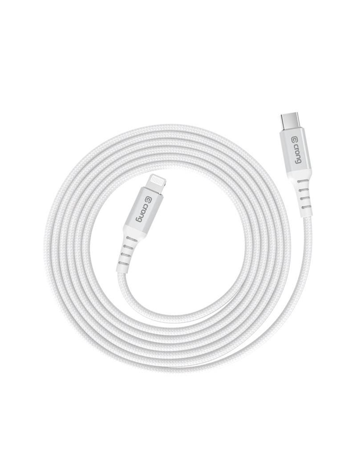 CRONG Armor Link - USB-C Lightning Fast Charging MFi Cable 150cm (white)