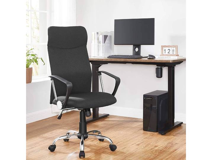 Bürostuhl Freezer 63 x 110 x 63cm Schwarz/Schwarz