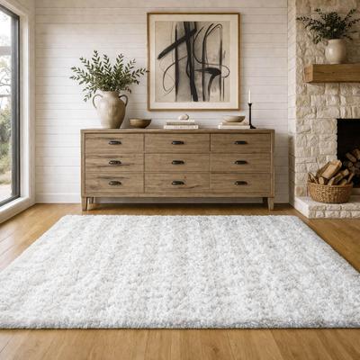 Addison Rugs Premium Washable Super Soft Harbor Stripe Dream Shag Rug
