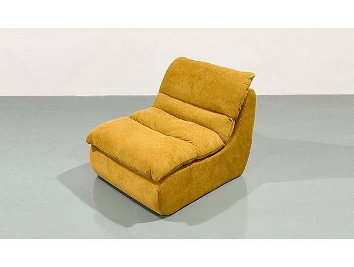 JVmoebel Sessel JVMoebel komprimierbarer Sessel aus gelbem Stoff, modern und bequem (Sessel), Made in Europa