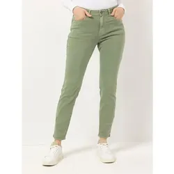 VIA MILANO Jeans, knöchellang 5-Pocket-Style Stickerei schmale Passform