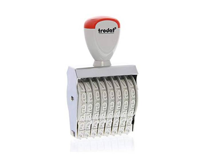 Trodat Dialer drukplaat apart 1598.0 stempel wit