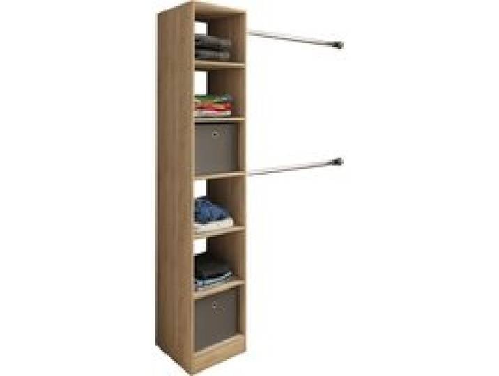 VCM Étagère à vêtements Dacho (Portant 2 tringles, aspect bois)