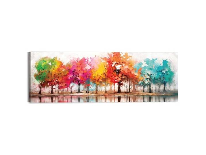 REINDERS Wandbild, Farbenfroher Wald, Wohnzimmer, MDF, 40 x 118