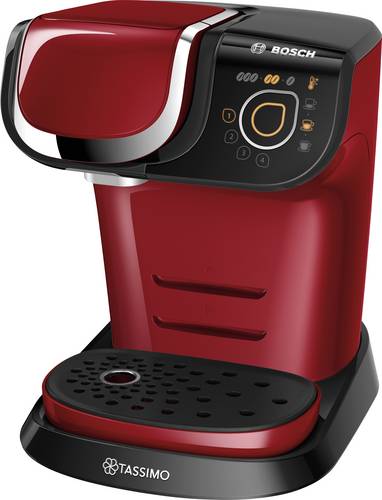 Bosch Haushalt TASSIMO MY WAY 2 TAS6503 Kapselmaschine Rot, Schwarz inkl. Entkalker, One Touch, herausnehmbare Brühgruppe