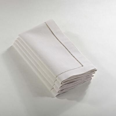 Saro Lifestyle Hemstitched Dinner Napkin (Set of 4)