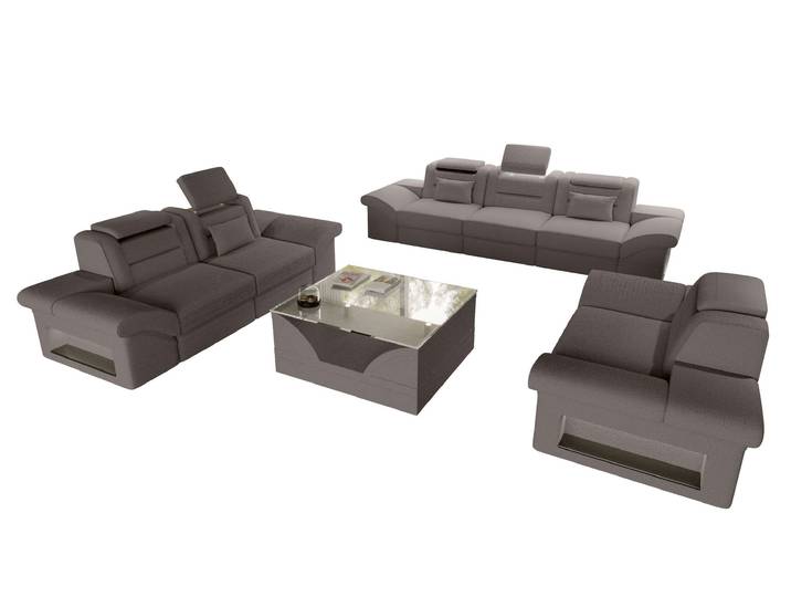 Polster-Sofagarnitur Monza, 3-Sitzer, 2-Sitzer und Sessel