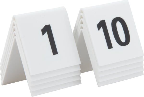 Securit Bordnumre   1-10