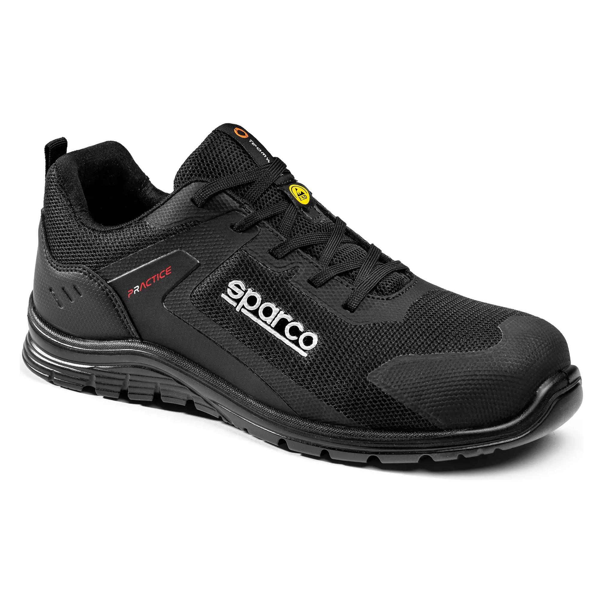 Sparco Practice kyffin safety sports shoe, esd s1ps sr fo sc, size 43 (43) (PRACTICE ADV KYFFIN NRNR NOIR)