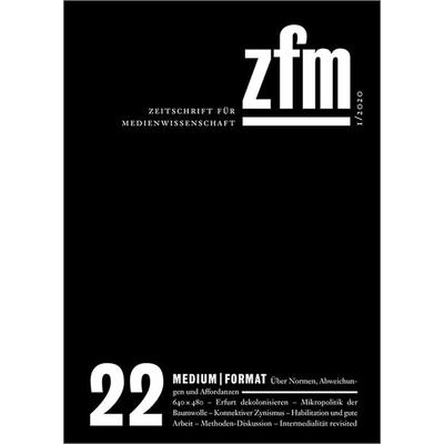 Zeitschrift für Medienwissenschaft 22, Taschenbuch von , Transcript, 978-3-8376-4925-3