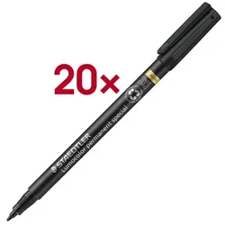 Staedtler 20x Universalstift »Lumocolor permanent special« schwarz