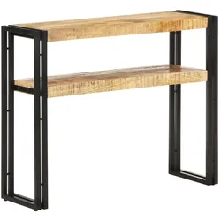 vidaXL, Konsolentisch, Blanca (Raues Mangoholz) (90 x 30 x 75 cm)