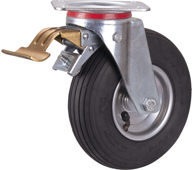 VARIOfit Roue de frein avec pneu gonflable 230 × 65 mm noir (dpl-230.000)