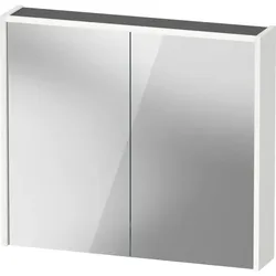 Duravit D-Code Spiegelschrank DC7106018180000 Steckdose, 800x700x148, Weiß Matt, LED Beleuchtung