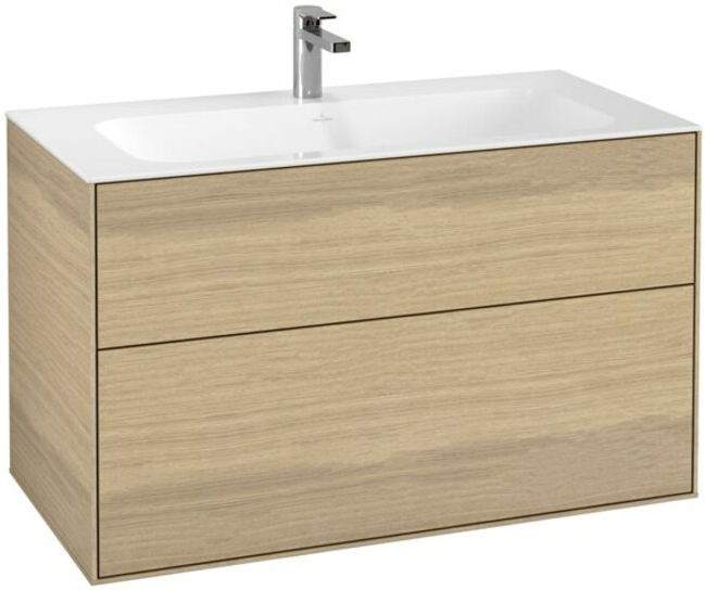 V&B; Meuble sous lavabo Finion 99,6x59,1x49,8cm, placage chêne ; Villeroy & Boch (F02000PC)
