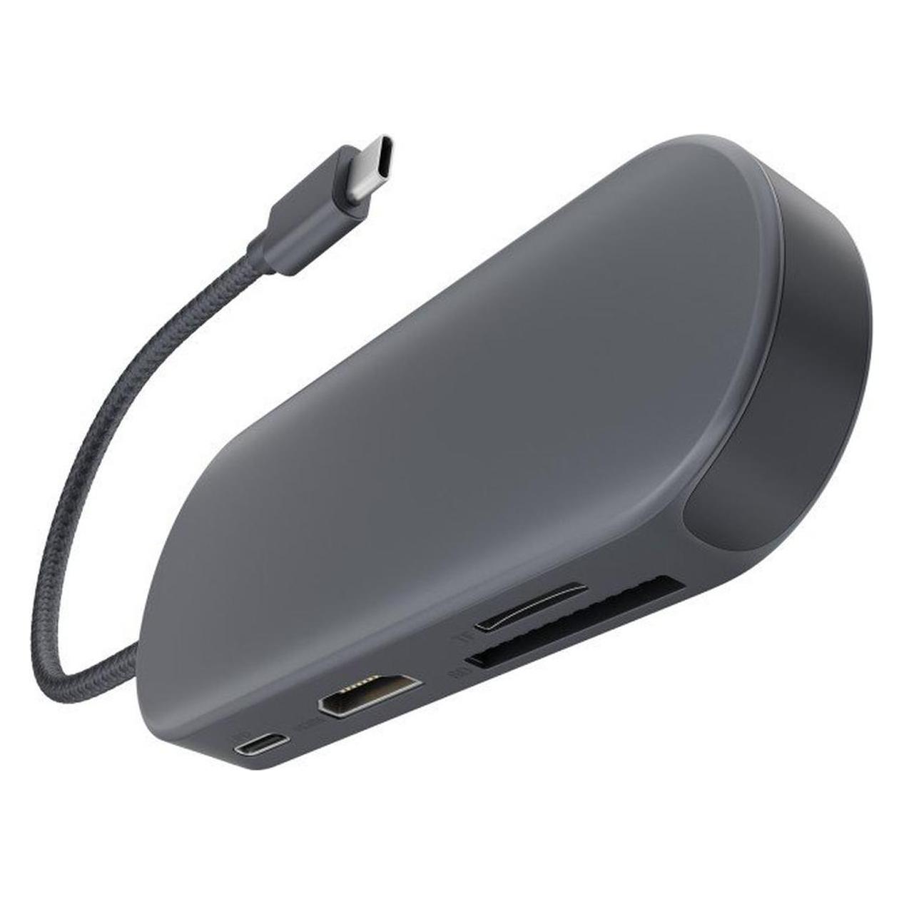 Newell 7 in 1 Nabe - Graphit (USB-C, 7 Ports) (HUB NEWELL 7 W 1 - GRAFITOWY)