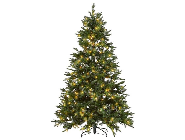 Beliani Weihnachtsbaum 210 cm Grün Fiddle, Kunststoff, 210 cm, Dekoration, Weihnachtsdekoration, Christbäume & Zubehör