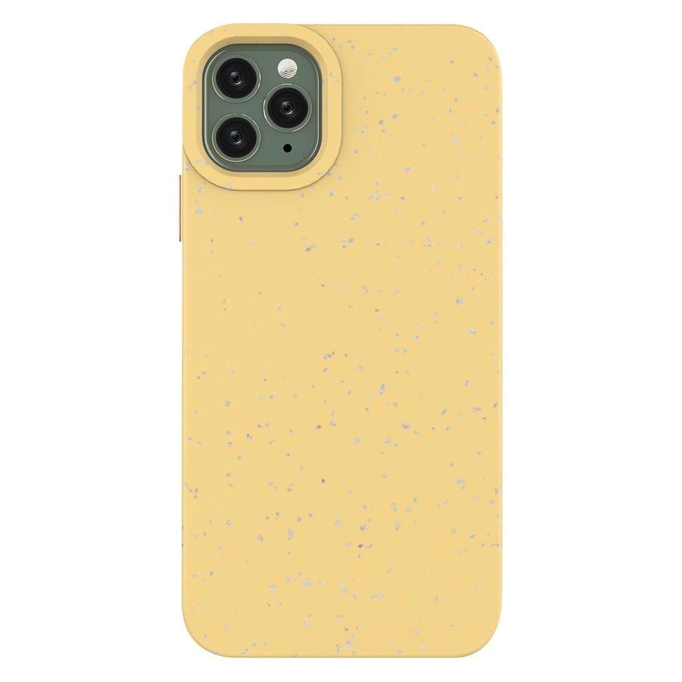 Hurtel Eco Case Hülle für iPhone 11 Pro Max Silikonhülle Handyhülle Gelb (Apple iPhone 11 Pro Max) (1404978613)