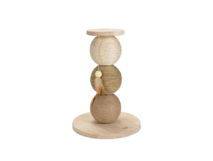 Kratzbaum DESIGNED BY LOTTE Lotte Elio B , beige (natur), B:34cm H:47,5cm T:34cm, Holz, Kratzbäume, Kratzbaum