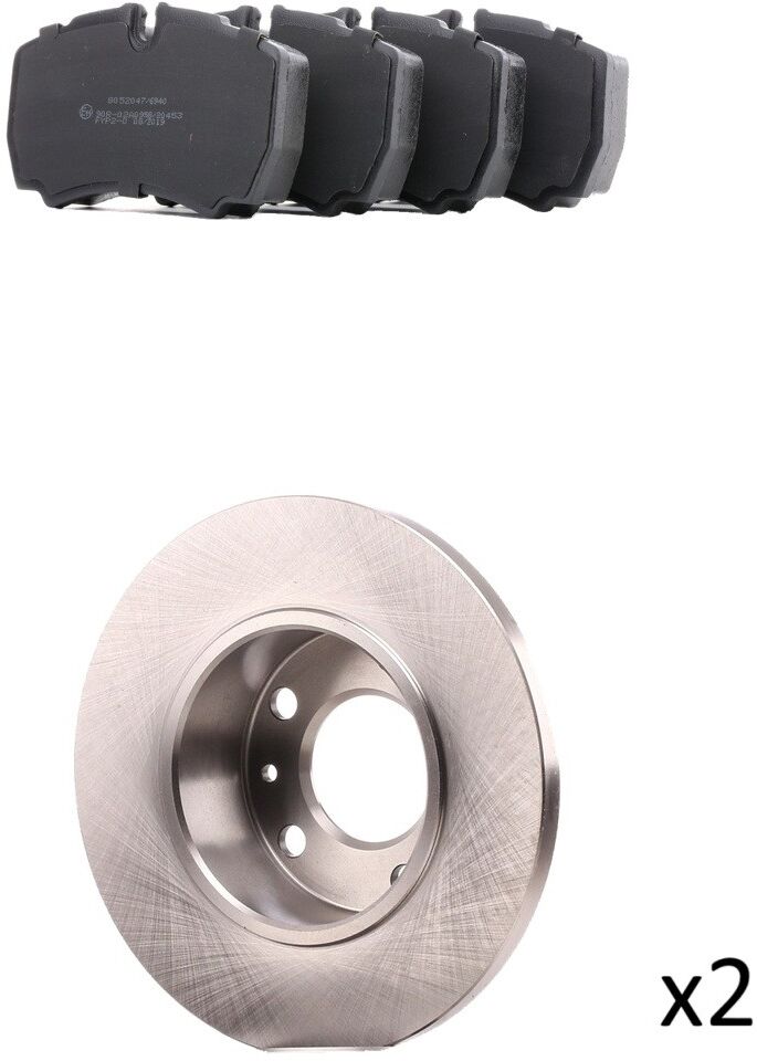 RIDEX 3405B3472 Bremsscheiben und -beläge