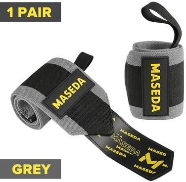 Uplift Picks Premium Wrist Support Straps Gym Wrist Wraps For Weightlifting And Training gray