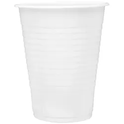 MONOUSO - Wiederverwendbare Plastikbecher PP Weiß 200ml (100 Stück)