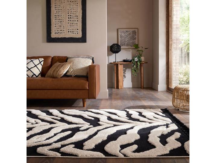 Tapis à poils longs Esra 200 x 300cm Blanc