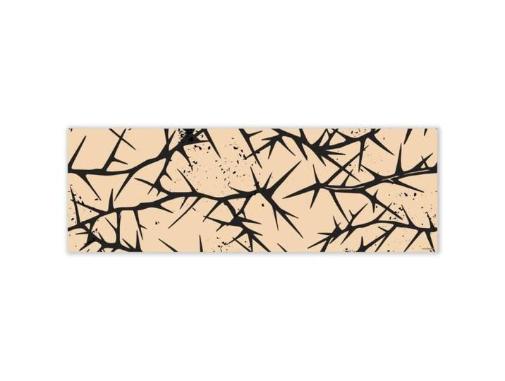 Mubusi Tapis Vinyle Spinal 70x210 cm Couleur Beige - Tapis Chambre en Vinyle - Deco Maison