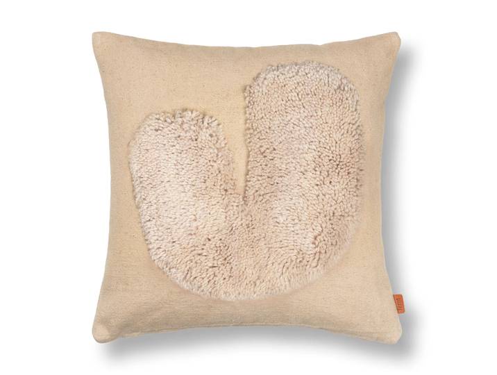 Ferm Living Coussin Lay 50x50 cm Sable / Blanc-cassé