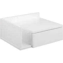 Ebuy24 Ashlan Nachttisch 1 Schublade 1 Regal weiß.