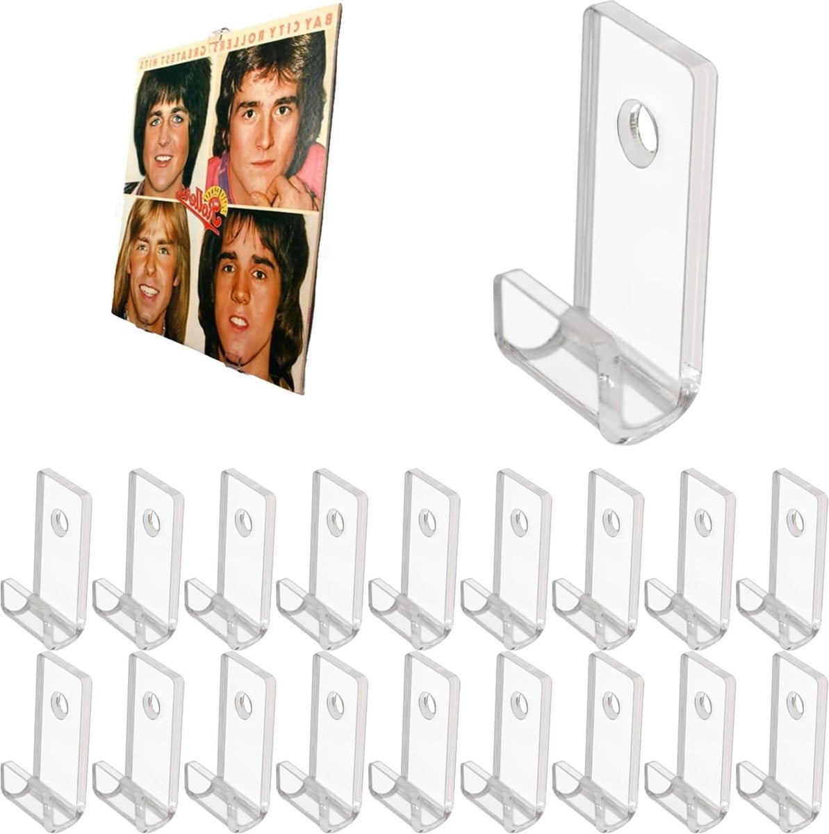 18-delige acryl vinylplaten wandhouder set voor LP's