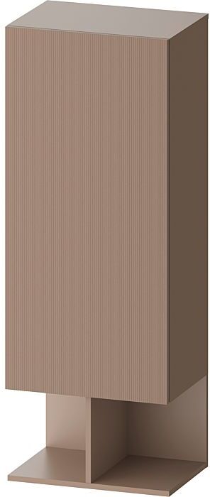 Duravit Balcoon Halbhochschrank BA1302LJFIF0000 50x36x132cm, Tür links, Umbra strukturiert
