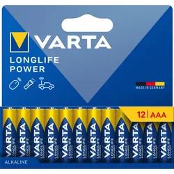 Longlife Batterien -  AAA (LR03) / 12