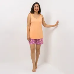 LITTLE ROSE Pyjama-Set Top Hose, Shorty Spitzendetails