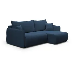 ECKSOFA Claudio 3 Sitzplätze Dunkelblau