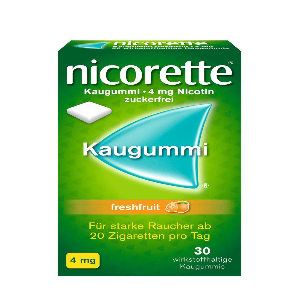 Nicorette Kaugummi 4 mg freshfruit 30 St