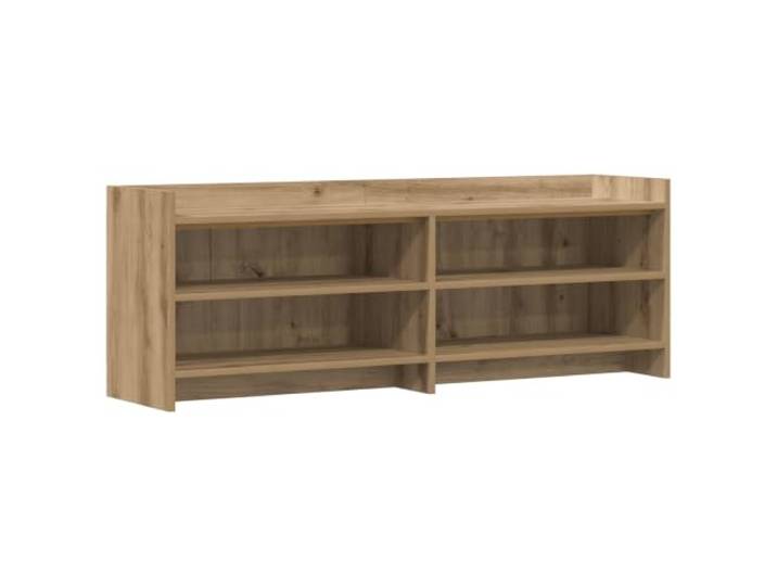 TV-Schrank 135 x 33 x 47 cm aus Holz, Eiche handwerklich 4 Etagen, Regal 63 x 33 x 15 cm, Gewicht 20,1 kg, leicht zu reinigen, viel Stauraum, langlebig und robust