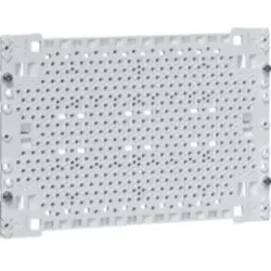 Hager UM00M0 Kunststoff-Montageplatte für Multimedia-Anwendungen, 175x250mm