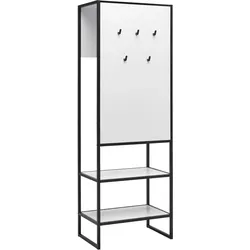 Garderobe Hilla Schwarz/Weiß