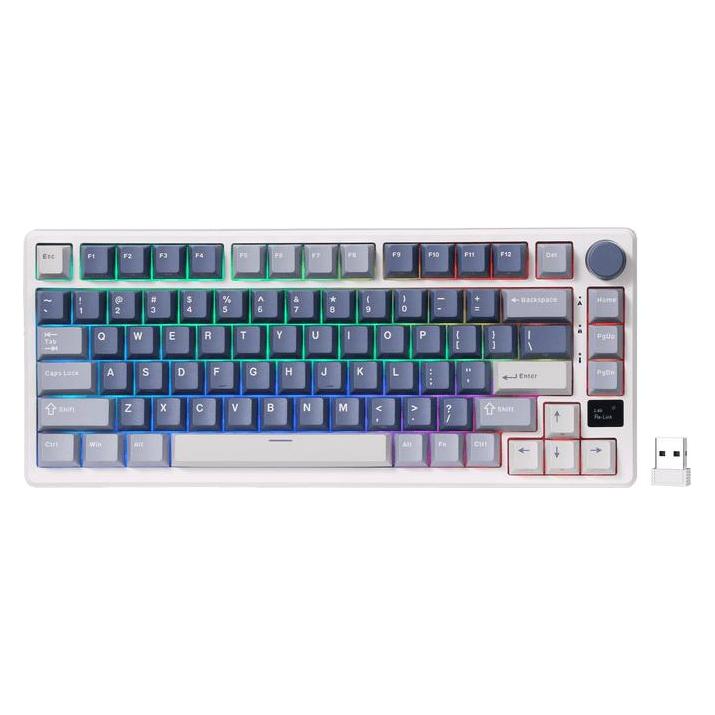 Royal Kludge M75 (US, Kabelgebunden, Kabellos) (RK-M75-OCBLU-BEGSW-US)