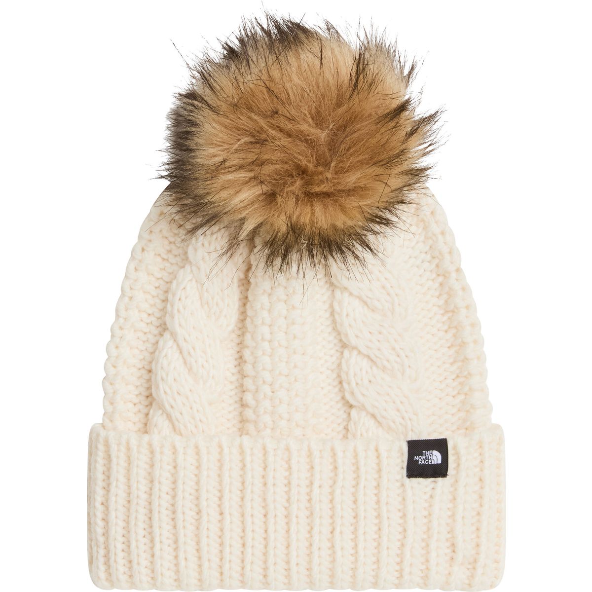 The North Face Kids OH Mega Fur Pom Beanie white dune (QLI) OS NF0A8975QLI-OS